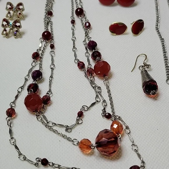 Red and Gold & Silver Jewelry Set - Picture 8 of 8